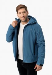 Kurtka przeciwdeszczowa J-TOUR. Niebieskie kurtki męskie Volcano, l, bez wzorów, z kapturem. Za 319.99 zł.