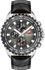Zegarek Swiss Military Hanowa Męski szara tarcza 45 mm (SMWGC0001830). Szare zegarki męskie Swiss Military Hanowa, bez wzorów. Za 1,135.99 zł.