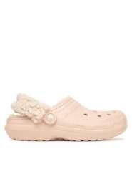 Crocs Klapki Classic Fleece Lined Clog Quartz 211396 Różowy. Czerwone klapki damskie Crocs, bez wzorów, z tworzywa sztucznego, bez obcasa, bez zapięcia. Za 259.99 zł.