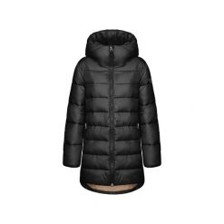 Płaszcz damski LUMBERJACK ZEPHYR. Czarne płaszcze damskie Lumberjack, bez wzorów, bez kołnierzyka, bez kaptura. Za 489.99 zł.