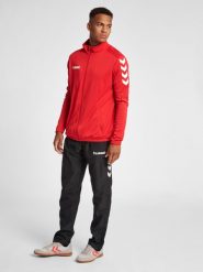 Bluza sportowa dla dorosłych Hummel Core Poly Jacket. Zielone bluzy damskie Hummel, xl, bez wzorów, z materiału, klasyczne, bez ramiączek, bez kaptura. Za 60.00 zł.
