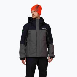 Kurtka narciarska męska Rossignol Hero Velika Insulated. Szare kurtki sportowe męskie Rossignol, na zimę, m, bez wzorów, bez kaptura, narciarskie. Za 1,299.00 zł.