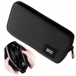 Saszetka rowerowa Rockbros 0,15l na telefon, klucze i portfel. Czarne saszetki i nerki męskie ROCKBROS, bez wzorów, z materiału. Za 54.99 zł.