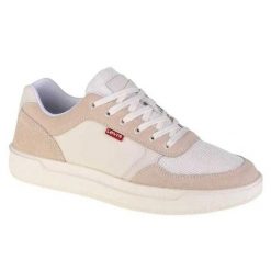 Trampki Męskie Zamsz Cline. Białe trampki męskie Levi's®, bez wzorów, z gumy, klasyczne, bez zapięcia. Za 472.99 zł.