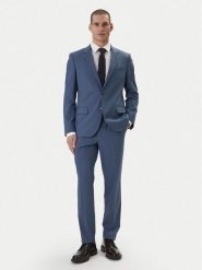 HUGO Garnitur Henry/Getlin232X 50547345 Niebieski Slim Fit. Niebieskie garnitury męskie Hugo, m, bez wzorów, z wełny. Za 1,849.00 zł.