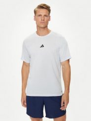 Adidas Koszulka techniczna Workout Logo IT2128 Niebieski Regular Fit. Niebieskie koszulki sportowe męskie Adidas, m, bez wzorów, z bawełny, bez ramiączek, na fitness i siłownię. Za 99.99 zł.