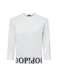 JOOP! Sweter - Kassa Kobiety Sztuczne włókno biały, 34. Białe swetry nierozpinane damskie JOOP!, bez wzorów, z dzianiny, bez kołnierzyka, bez ramiączek. Za 599.95 zł.