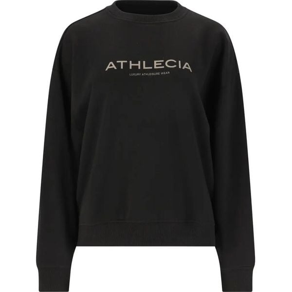 Bluza damska Athlecia Atkins. Czarne bluzy damskie Athlecia, z aplikacjami, z bawełny, eleganckie, bez ramiączek, bez kaptura. Za 164.00 zł.