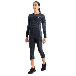 Legginsy Damskie In The Zone II Panel 3/4. Czarne legginsy damskie Dare 2B, bez wzorów, z materiału. Za 149.99 zł.