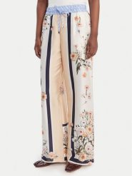 Liu Jo Spodnie materiałowe WA6358 T2555 Beżowy Relaxed Fit. Brązowe spodnie materiałowe damskie Liu Jo, bez wzorów, z materiału. Za 689.99 zł.