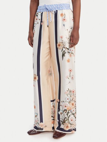 Liu Jo Spodnie materiałowe WA6358 T2555 Beżowy Relaxed Fit. Brązowe spodnie materiałowe damskie Liu Jo, bez wzorów, z materiału. Za 689.99 zł.