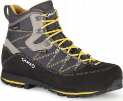 Buty trekkingowe męskie Aku M'S TREKKER LITE III GTX, anthracite/ mustard, 46.5. Żółte trekkingi męskie Aku, bez zapięcia. Za 687.87 zł.