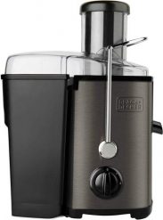 Sokowirówka Black+Decker BXJE600E 600W | 0,55l | 2 poziomy prędkości | można myć w zmywarce. Czarne sokowirówki . Za 307.99 zł.
