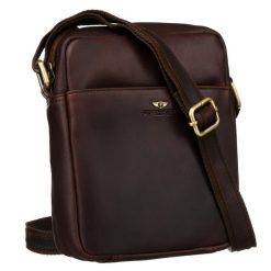 Męska torba Peterson PTN 720-OPU c. brązowa. Brązowe torby na ramię męskie Peterson, ze skóry, na ramię. Za 177.99 zł.