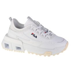 Buty do chodzenia damskie, Fila UPGR8 Wmn. Białe obuwie sportowe damskie Fila, bez wzorów, z materiału, bez zapięcia, trekkingowe. Za 412.00 zł.