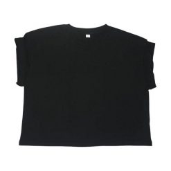 Top Damski Z Bawełny Organicznej. Czarne topy damskie MANTIS, bez wzorów, z bawełny, bez kołnierzyka, bez ramiączek. Za 48.99 zł.