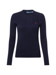 Polo Ralph Lauren Sweter z zawartością kaszmiru Kobiety Kaszmir niebieski, S. Niebieskie swetry nierozpinane damskie Polo Ralph Lauren, s, bez wzorów, z dzianiny, bez kołnierzyka, bez ramiączek. Za 1,199.95 zł.