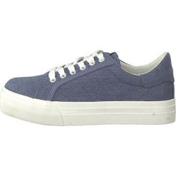 Tamaris Damskie trampki 1-1-23602-22 -807 Navy Jeans (rozmiar 36). Niebieskie trampki i tenisówki damskie Tamaris, bez wzorów, z gumy, bez zapięcia. W wyprzedaży za 109.00 zł.