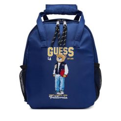 Plecak Guess. Niebieskie plecaki męskie Guess, z aplikacjami, sportowe. Za 234.99 zł.