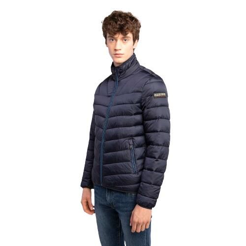 Kurtka przejściowa męska Napapijri Aerons S 3. Niebieskie kurtki męskie Napapijri, m, bez wzorów, sportowe, bez kaptura. W wyprzedaży za 700.85 zł.