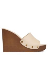 Aldo Klapki Grounded 14298908 Écru. Klapki damskie Aldo, bez wzorów, ze skóry, bez obcasa, bez zapięcia. Za 339.99 zł.