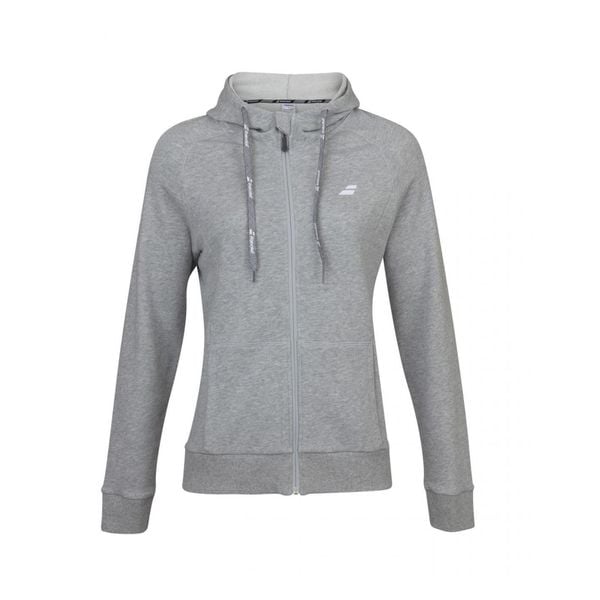 Bluza tenisowa damska Babolat Exercise Hood Jacket. Szare bluzy damskie BABOLAT, s, bez wzorów, sportowe, bez ramiączek, bez kaptura. Za 209.00 zł.