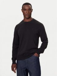 Calvin Klein Sweter LV040BM343 Czarny Regular Fit. Czarne swetry męskie Calvin Klein, m, bez wzorów, z bawełny, bez kołnierzyka, bez ramiączek. Za 429.99 zł.