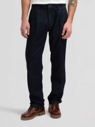 MESKIE SPODNIE LEE PLEATED CHINO RINSE 112376349. Eleganckie spodnie męskie Lee, bez wzorów, z materiału. Za 189.99 zł.