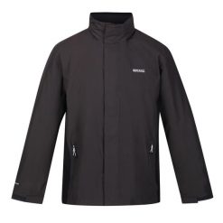 Męska Kurtka Przeciwdeszczowa. Czarne kurtki męskie Regatta, m, bez wzorów, sportowe, bez kaptura. Za 135.99 zł.