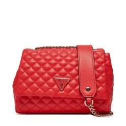 Torebka Guess. Czerwone torebki do ręki damskie Guess, z aplikacjami, bez dodatków. Za 329.99 zł.