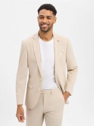 Finshley & Harding London kurtka modułowa Mężczyźni Slim Fit beżowy, 46. Brązowe kurtki męskie Finshley & Harding London, m, bez wzorów, eleganckie, bez kaptura. Za 799.95 zł.