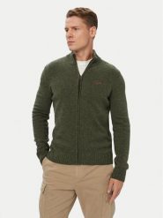 Aeronautica Militare Kardigan 262MA1646UL00924 Khaki Regular Fit. Brązowe swetry męskie Aeronautica Militare, m, bez wzorów, z wełny, bez kołnierzyka, bez ramiączek. Za 799.99 zł.