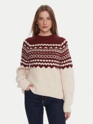 Barbour Sweter LKN1684MI11 Écru Regular Fit. Swetry nierozpinane damskie Barbour, bez wzorów, z wełny, bez kołnierzyka, bez ramiączek. Za 609.99 zł.