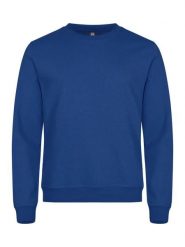 Clique Basic Roundneck bluza z okrągłym dekoltem unisex, niebieska, 3XL – blue. Niebieskie bluzy damskie CLIQUE, xl, bez wzorów, z bawełny, bez ramiączek, bez kaptura. Za 155.70 zł.