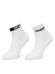 Calvin Klein Skarpety długie 701241735 Biały. Białe skarpety męskie Calvin Klein, bez wzorów, z bawełny. Za 59.99 zł.