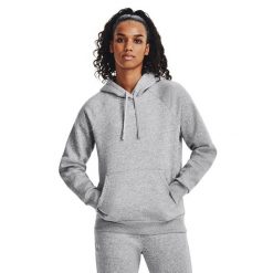 Bluza damska Under Armour Rival Fleece Hoodie. Szare bluzy damskie Under Armour, l, bez wzorów, sportowe, bez ramiączek, bez kaptura. Za 169.99 zł.