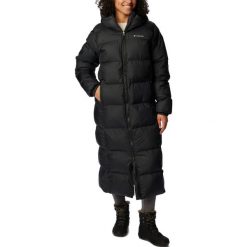 Kurtka zimowa damska Columbia Puffect Long. Czarne kurtki sportowe damskie Columbia, na zimę, xl, bez wzorów, bez ramiączek, bez kaptura, trekkingowe. Za 889.00 zł.
