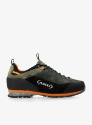 Buty trekkingowe męskie AKU Link GTX. Zielone trekkingi męskie Aku, z gore-texu, przed kostkę, bez zapięcia. Za 841.49 zł.