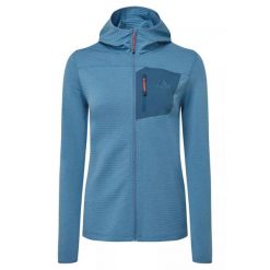Bluza wspinaczkowa damska Mountain Equipment Lumiko Hooded Jacket. Niebieskie bluzy damskie MOUNTAIN EQUIPMENT, l, bez wzorów, bez ramiączek, bez kaptura. Za 396.99 zł.