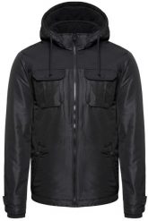 KURTKA JACK & JONES JCOFLICKER JACKET BLACK 12115962. Czarne kurtki męskie Jack & Jones, m, bez wzorów, bez kaptura. Za 169.99 zł.