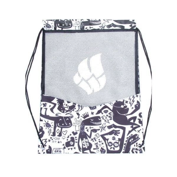 Torba Sportowa Mad Wave Dry – Czarno-Biała. Czarne torby sportowe męskie MAD WAVE, bez wzorów. Za 59.10 zł.