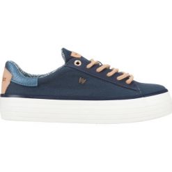 Wrangler Java Tenisówki Niebieski. Niebieskie trampki i tenisówki damskie Wrangler, bez wzorów, z materiału, bez zapięcia. Za 223.95 zł.