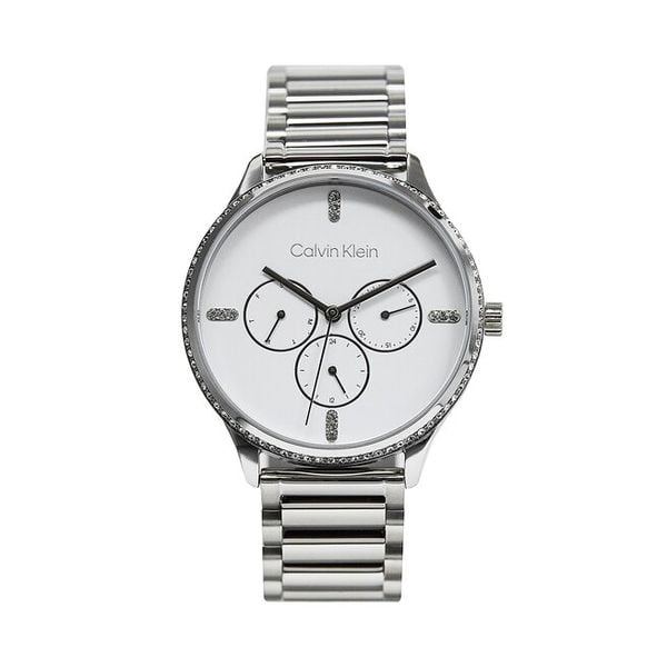 Zegarek Calvin Klein. Szare zegarki damskie Calvin Klein, srebrne. Za 589.99 zł.