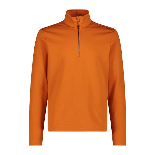 Pulower CMP Stretch Performance. Brązowe bluzy męskie CMP, na zimę, bez wzorów, sportowe, bez ramiączek, bez kaptura. Za 286.50 zł.