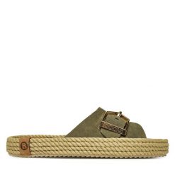 Klapki Bohonomad. Brązowe klapki damskie Bohonomad, bez wzorów, bez obcasa, bez zapięcia. Za 259.99 zł.