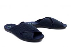 ADANEX 28740 LEK5VN granatowy, klapki męskie. Niebieskie klapki męskie Adanex, bez wzorów, bez zapięcia. Za 74.99 zł.