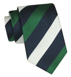 Klasyczny Krawat Męski - ALTIES - Duże Pasy. Krawaty i muchy Alties, bez wzorów, z tkaniny, eleganckie. Za 49.00 zł.