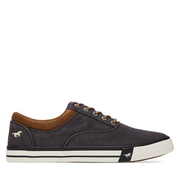 Tenisówki Mustang. Niebieskie trampki męskie Mustang, bez wzorów, bez zapięcia. Za 229.99 zł.