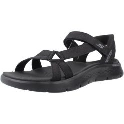 Sandały SKECHERS SLIP-INS GO WALK FLEX Czarny. Czarne sandały męskie Skechers, bez wzorów, z materiału, klasyczne, bez zapięcia. Za 249.99 zł.