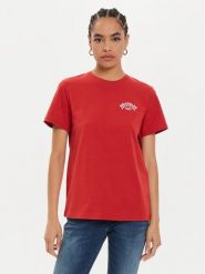 Wrangler T-Shirt Graphic 112356431 Czerwony Regular Fit. Czerwone t-shirty damskie Wrangler, m, bez wzorów, z bawełny, bez kołnierzyka, bez ramiączek. Za 79.99 zł.
